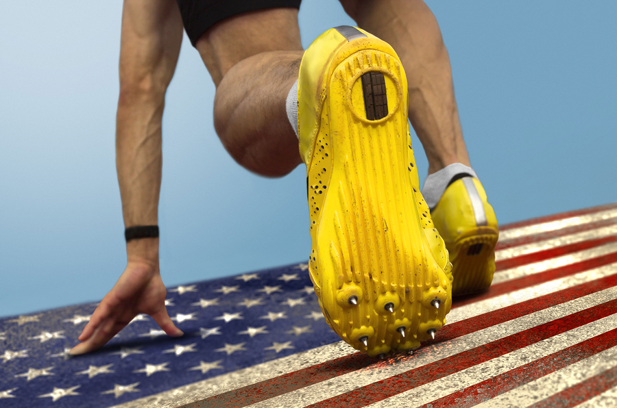 Sprinter Start Us Flag