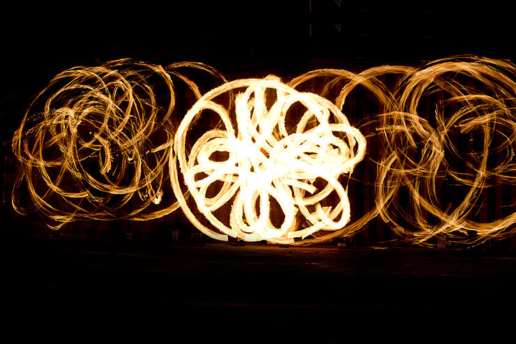 Fire Show Flaming Trails