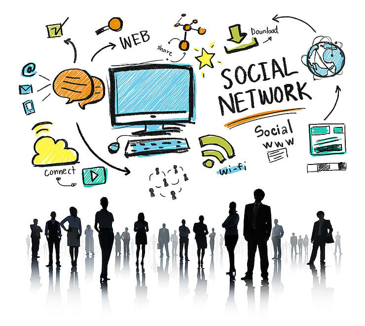 Social Network Social Media Business People Corporate Concept