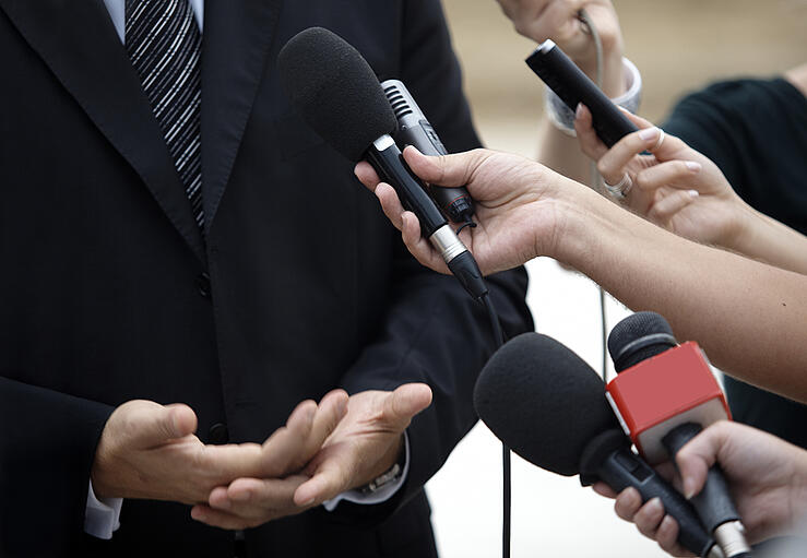 Business Meeting Conference Journalism Microphones