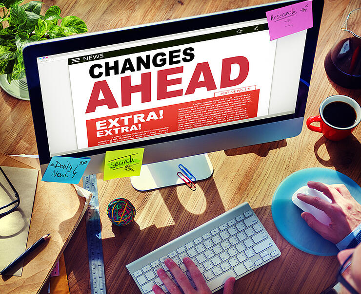 Digital Online News Changes Ahead Future Working Concept
