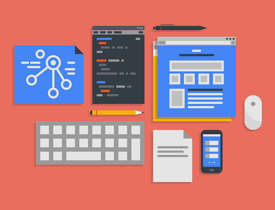 Programming And Web Development Process Illustration