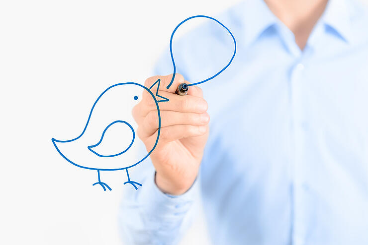 Social media communication concept